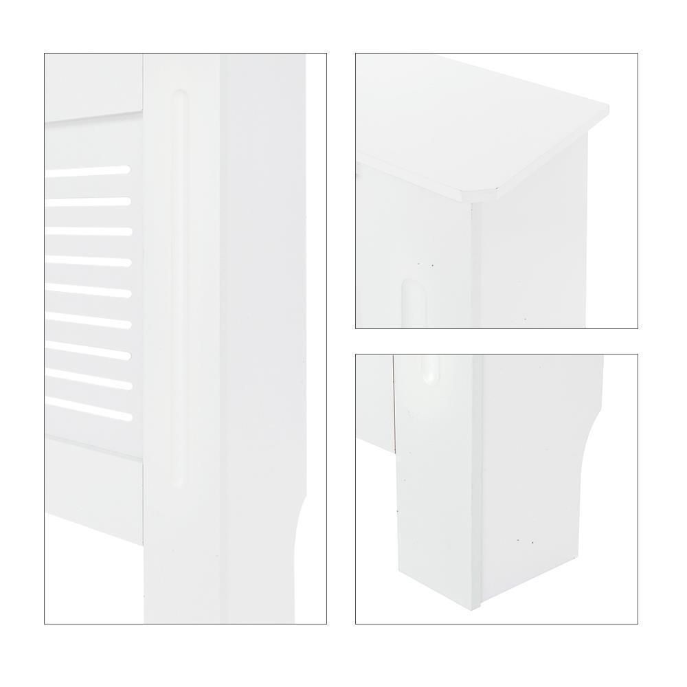 💥SALE💥XL Radiator Cover White Horizontal Cabinet Bookcases Shelving Storage Clearance