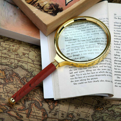 90mm Handheld Magnifying Glass 15x Magnifier Reading Loupe Jewelry Aid Big Large FREE SHIPPING
