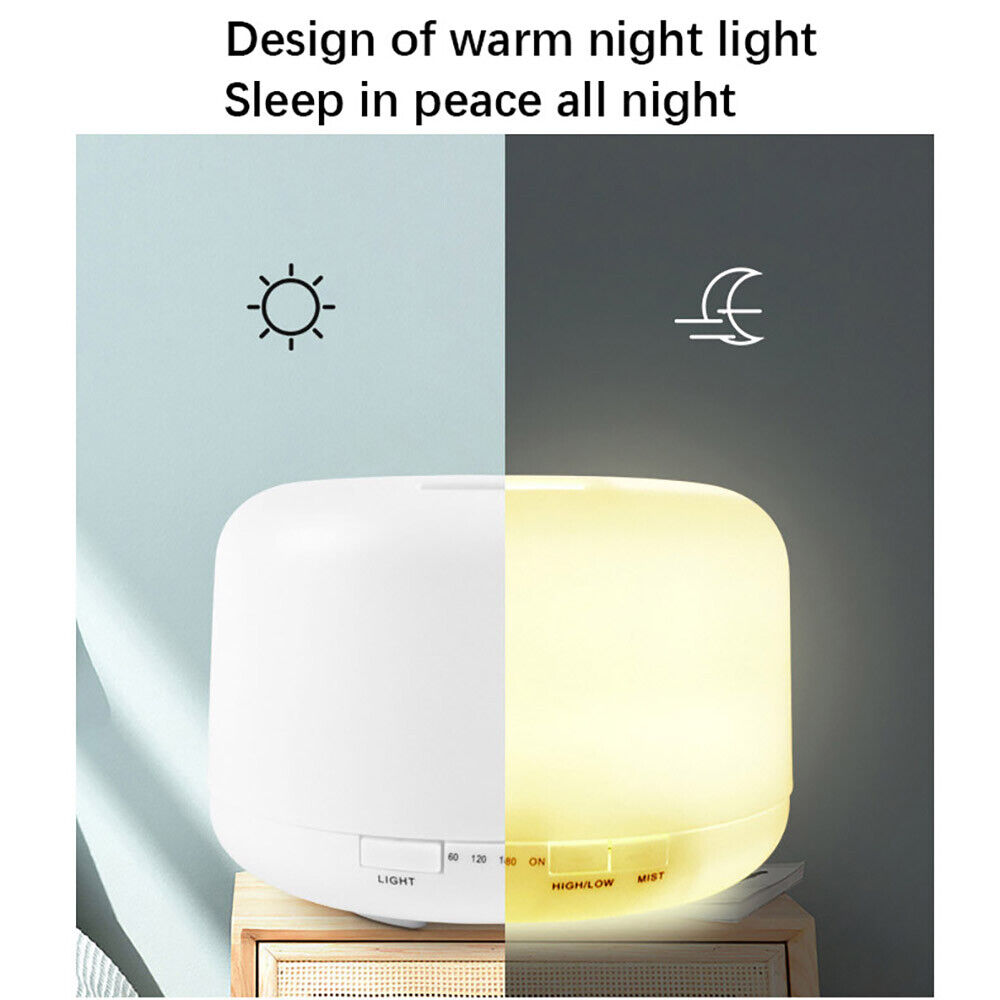 Essential Aroma LED Oil Diffuser Ultrasonic Aromatherapy Air Humidifier Purifier