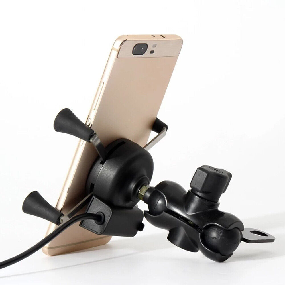 💥SALE💥Universal Motorcycle Mobile Phone Holder Motorbike X Grip Clamp Mount Fast Free