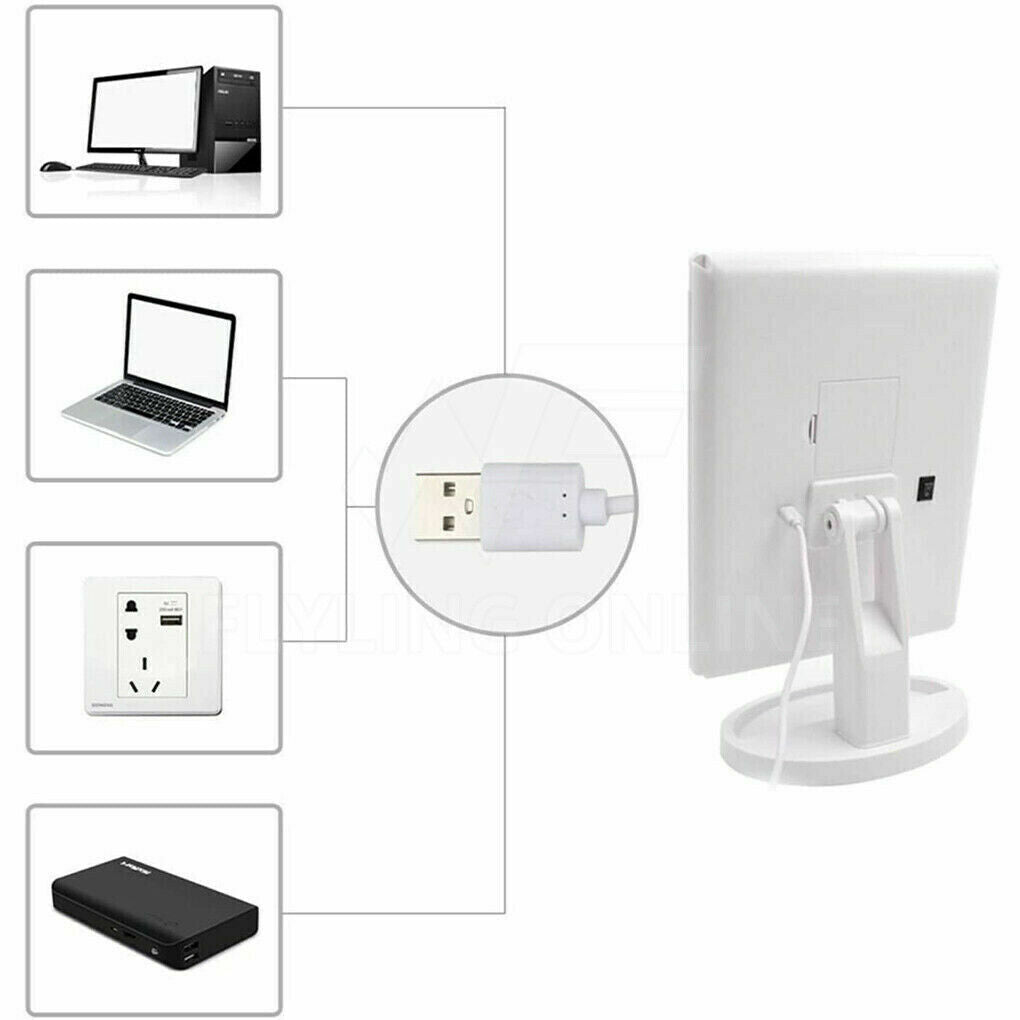 💥SALE💥Foldable LED mirror Illuminated Make Up Mirror Cosmetic Vanity with Light Stand