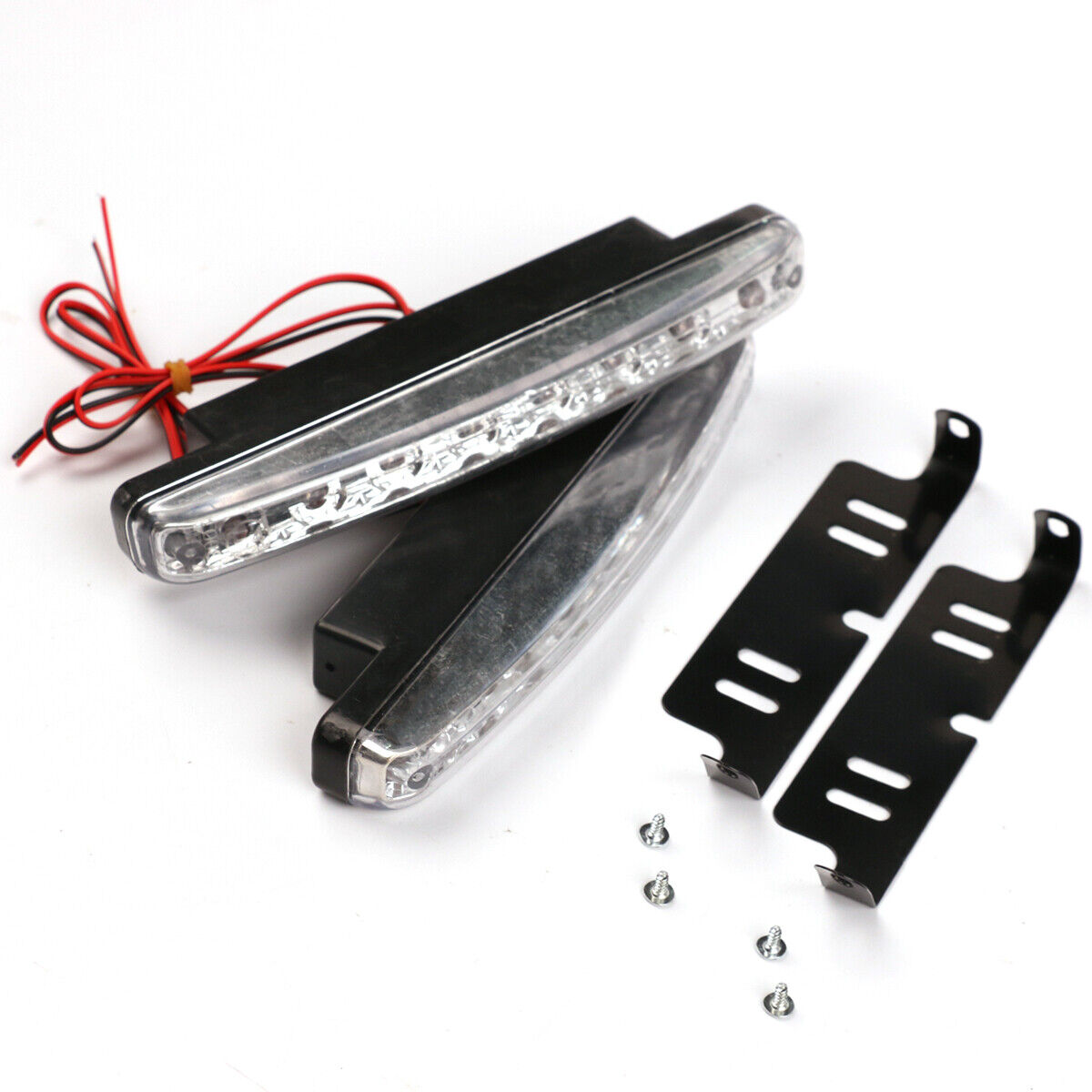 2X 8 LED Daytime Running Lights DRL Car Fog Day Driving Lamps Super White 12V