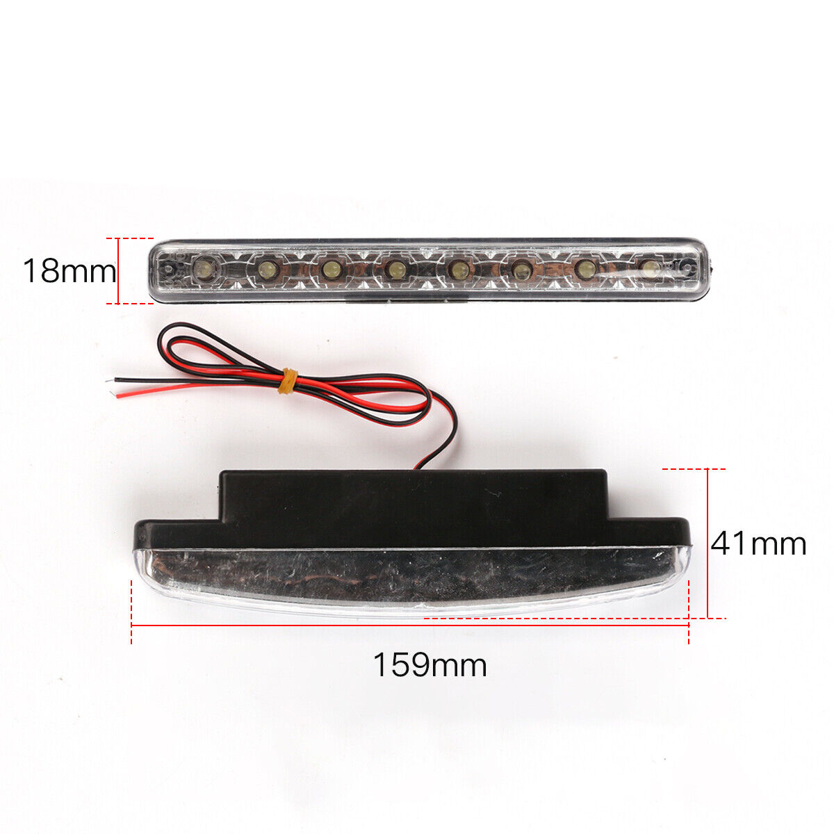 2X 8 LED Daytime Running Lights DRL Car Fog Day Driving Lamps Super White 12V