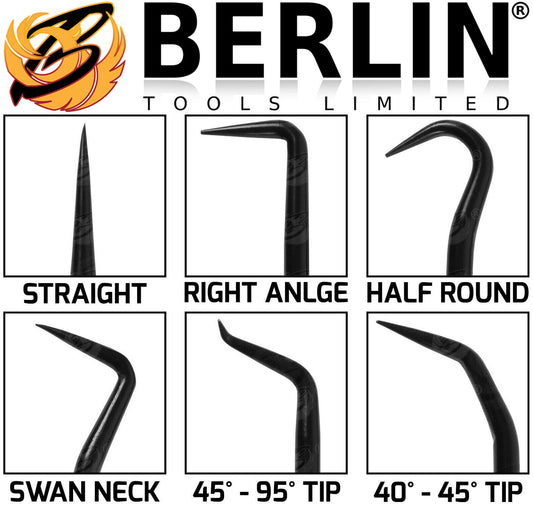 💥SALE💥 BERLIN Long Reach Pick And Hook Tool Set O Ring Seal Hose Removal Puller Set HD