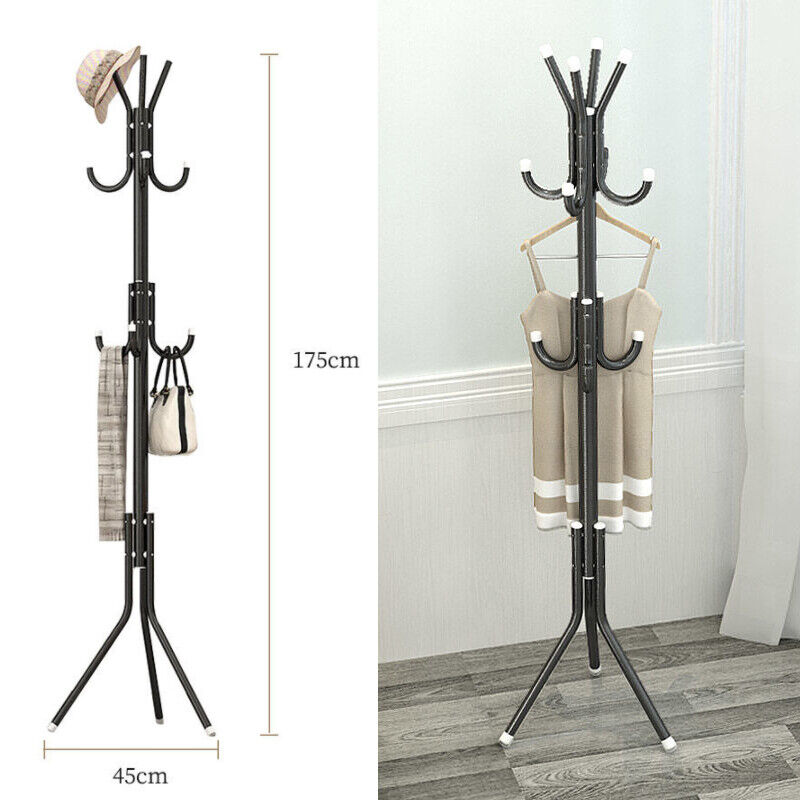 💥SALE💥 12 Hooks Coat Stand Garment Rack Metal FREE SHIPPING
