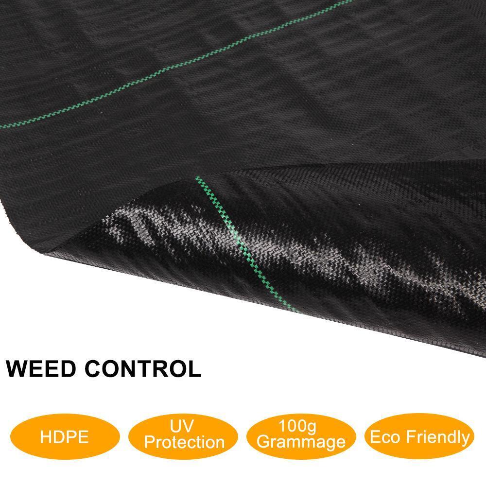 2m x 5m 100GSM Weed Control Ground Cover Driveway Membrane Landscape Fabric