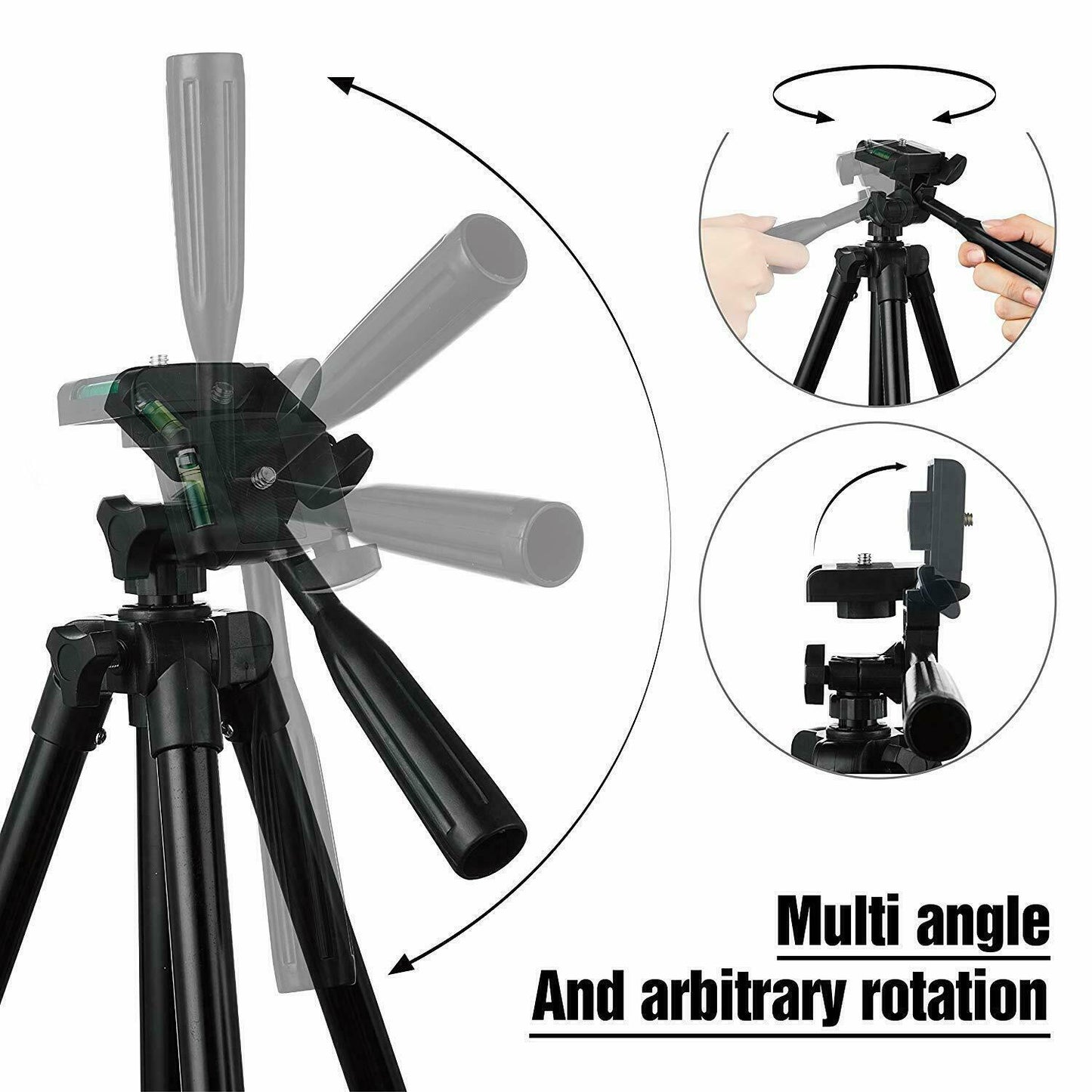 Stretchable Tripod Stand & Remote For iPhone 12 Samsung Sony Digital Camera UK