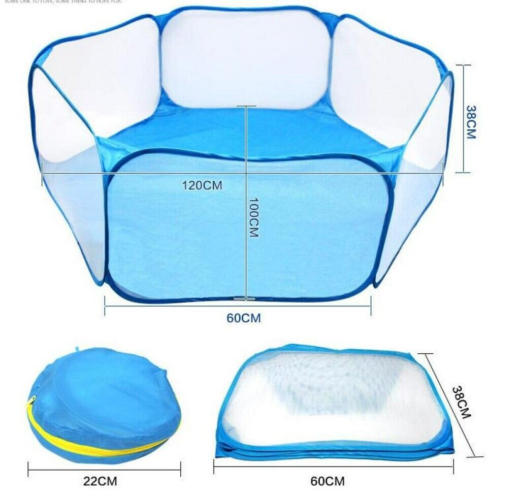 Folding Pet Playpen Rabbit Hamster Indoor Outdoor Guinea Pig Run Portable