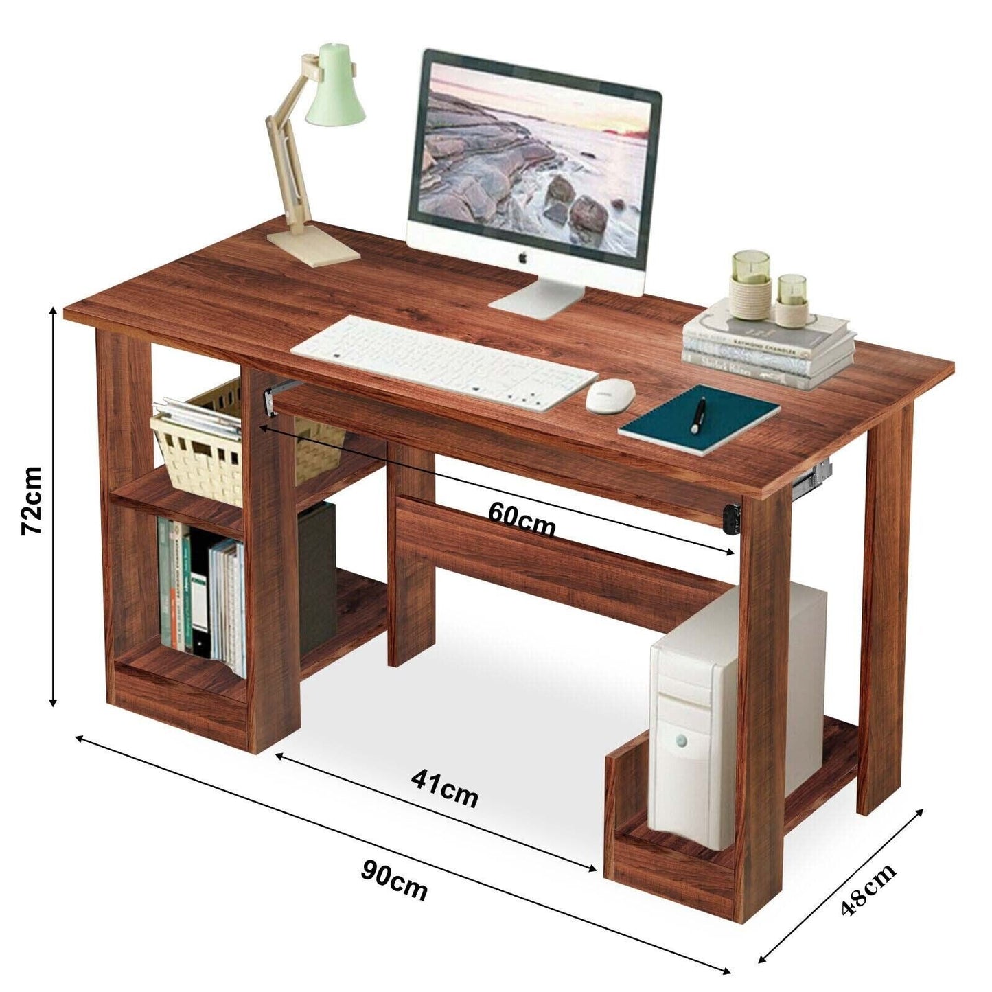 NEW! Computer Desk Laptop Wooden Drawer Home Office Work Study FREE SHIPPING