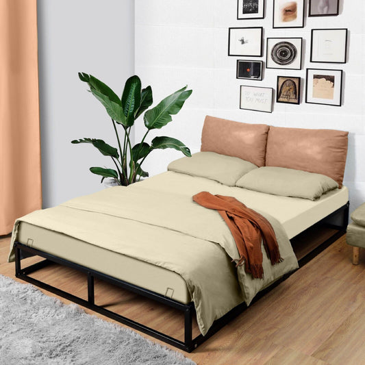 š„SALEš„King Size Extra Strong Platform Metal Bed Frame Bedroom Furniture Black