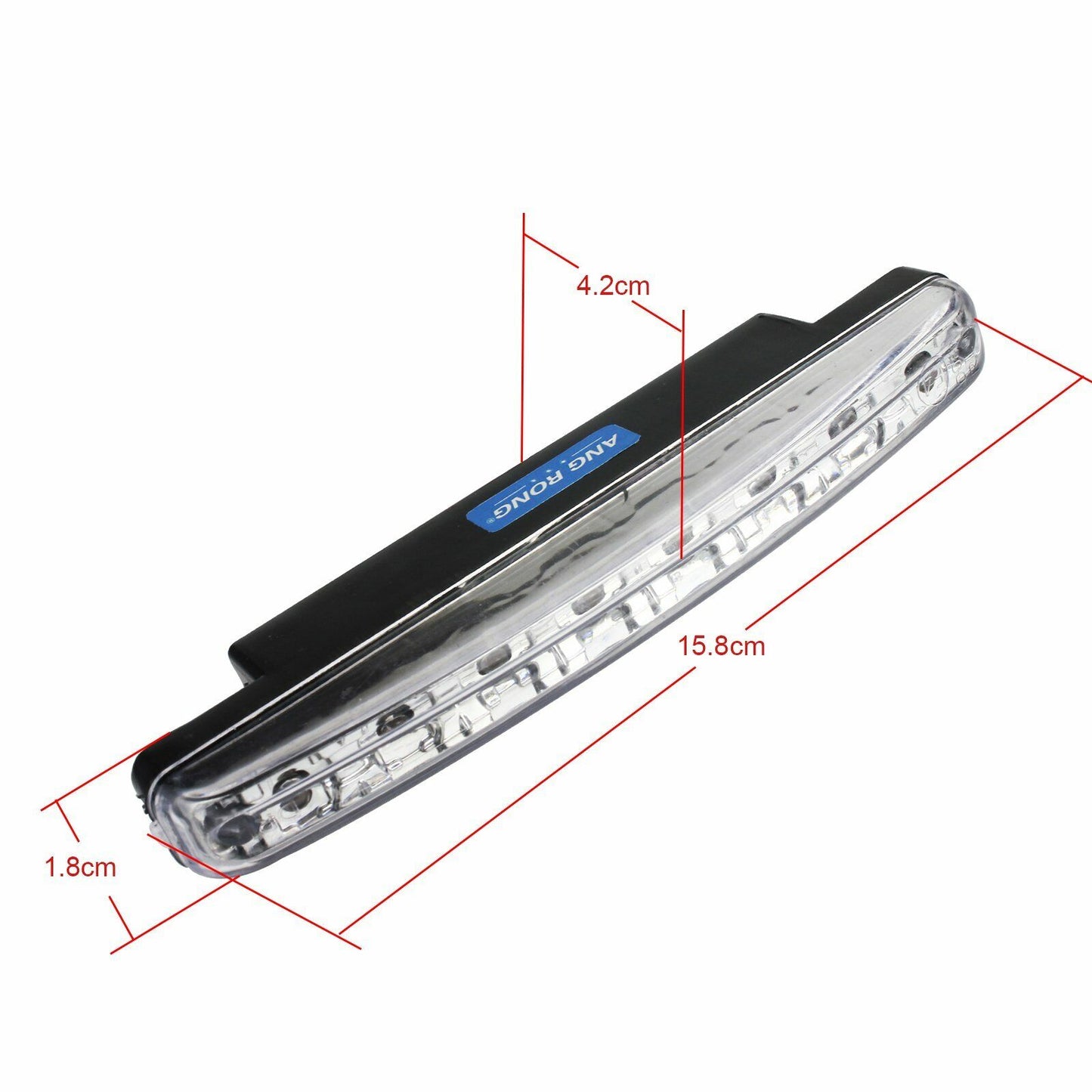 8 LED Fog Daytime Running Light Car Indicator Side Bumper Driving Lamp DRL White