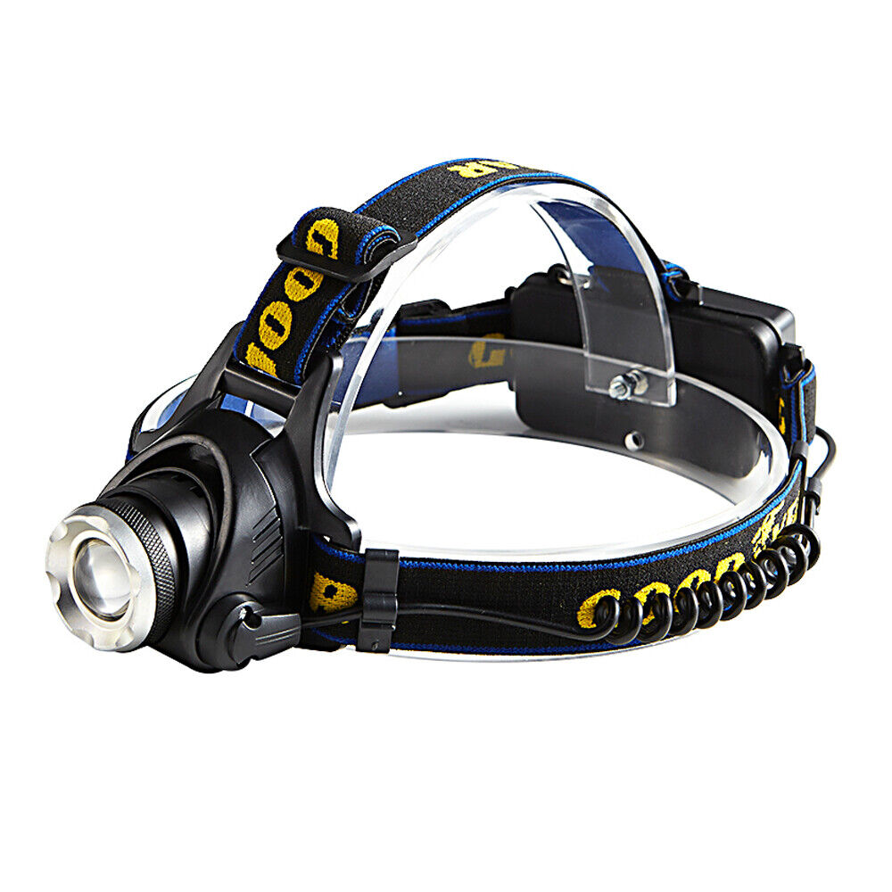 Goodyear Head Light Torch Lamp Headlamp Cree LED Rechargeable Flashlight 6000LM