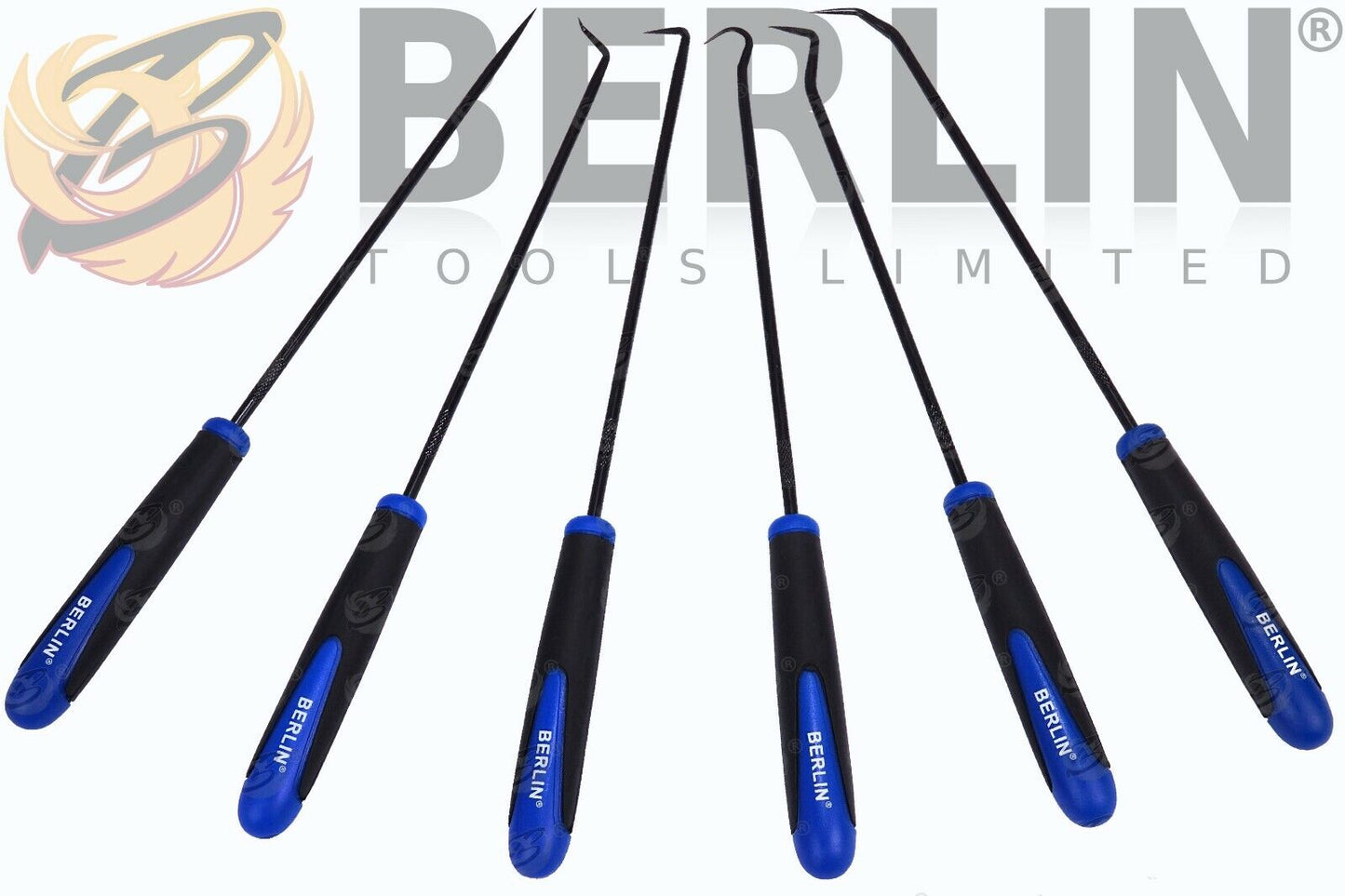 💥SALE💥 BERLIN Long Reach Pick And Hook Tool Set O Ring Seal Hose Removal Puller Set HD