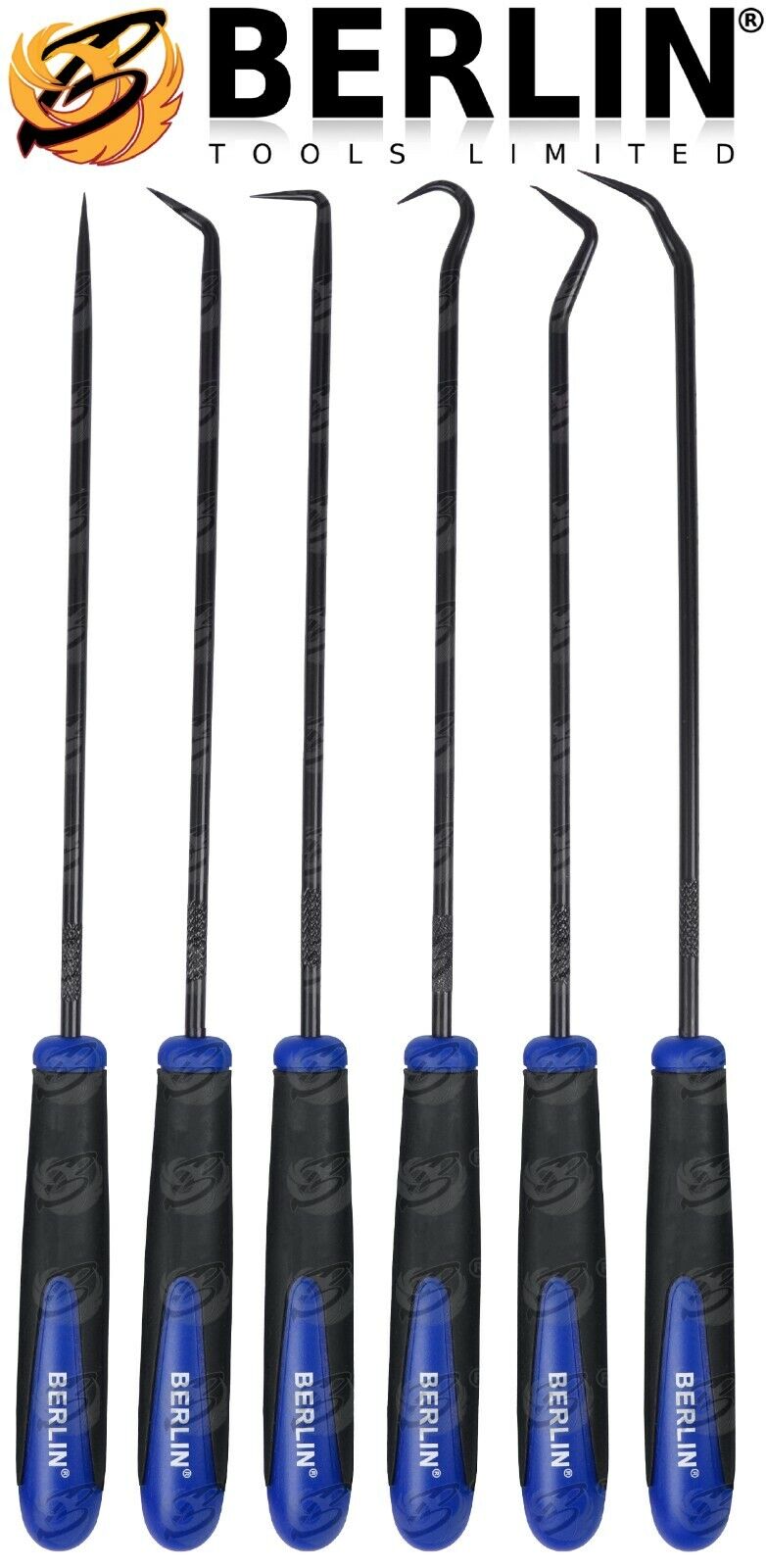 💥SALE💥 BERLIN Long Reach Pick And Hook Tool Set O Ring Seal Hose Removal Puller Set HD