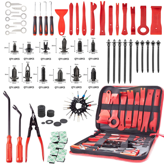 💥SALE💥 228Pcs Car Door Trim Panel Removal Molding Pry Interior Clip Install Tool Kit UK