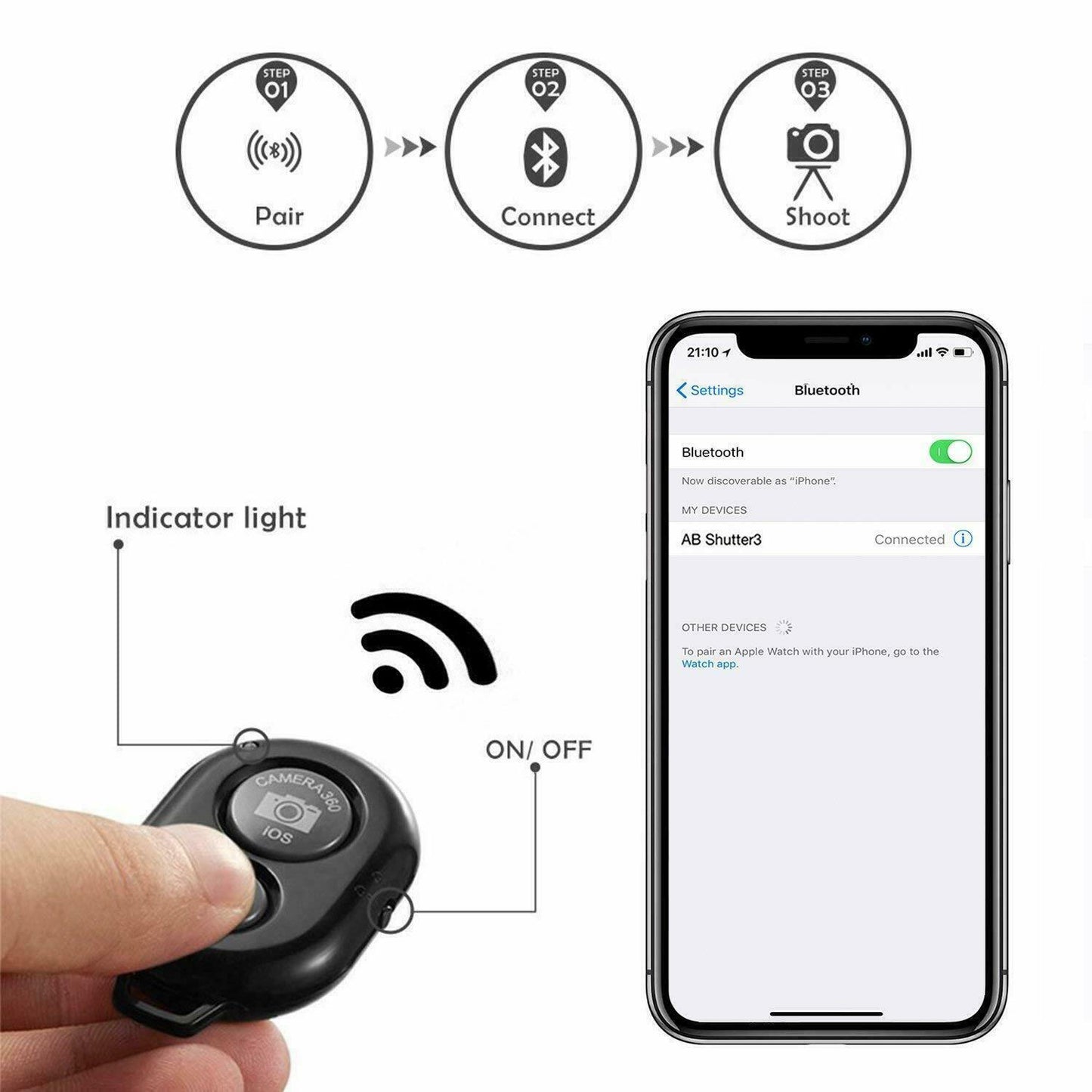 Stretchable Tripod Stand & Remote For iPhone 12 Samsung Sony Digital Camera UK