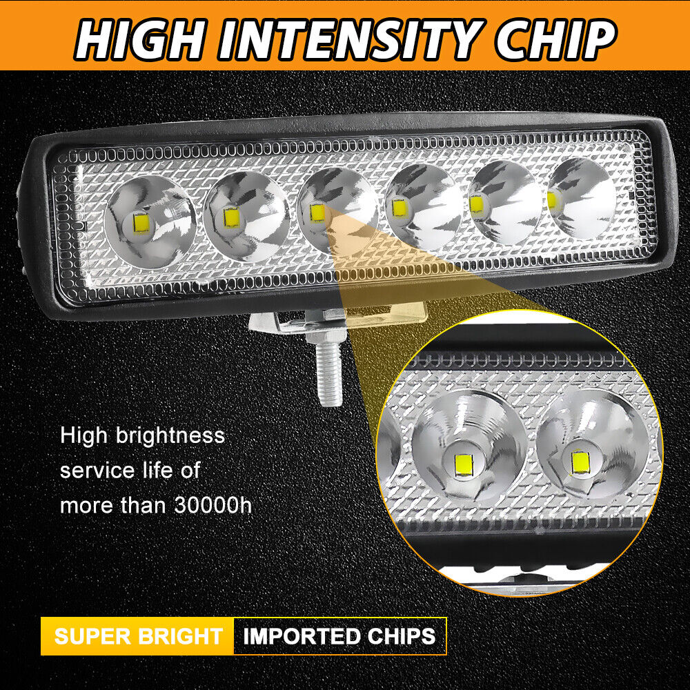 2X 12V 48W LED Work Light Bar Flood Spot Lights Driving Lamp Offroad Car SUV DRL