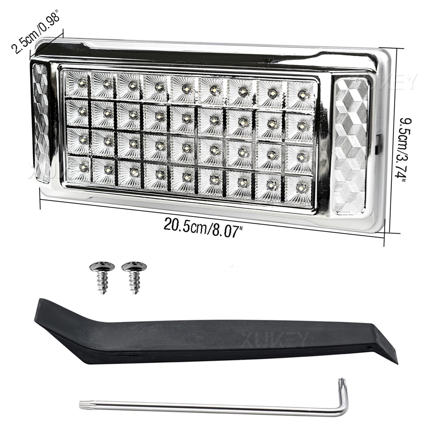 2x 12V LED Interior Strip Lights Bar Ceiling Roof Bar Lamp Car Van Caravan