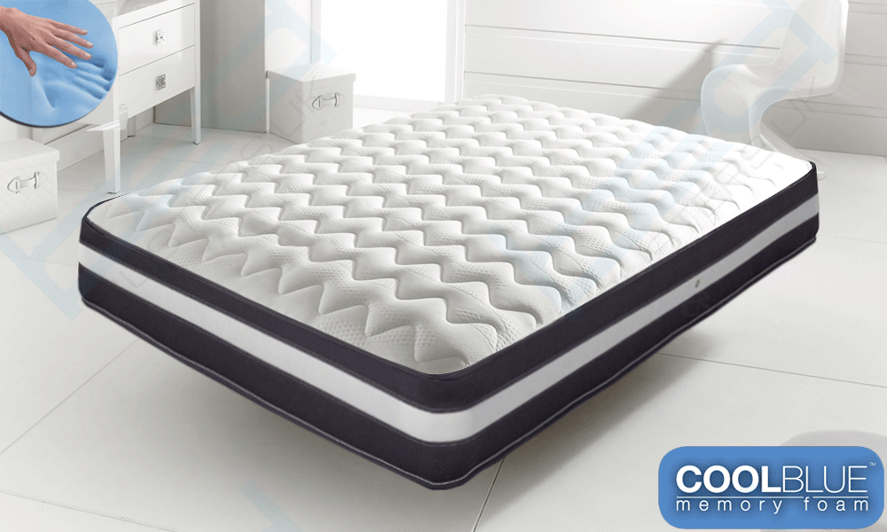 💥SALE💥3 Ft Cool Blue Memory Foam Sprung Mattress