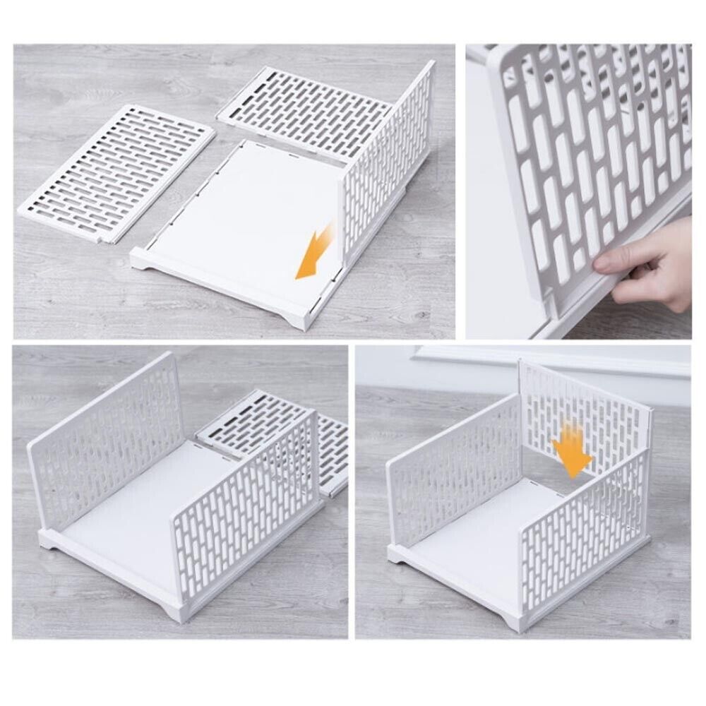 Wardrobe Drawer Units Organizer Clothes Closet Stackable Storage Boxes FREE SHIPPING