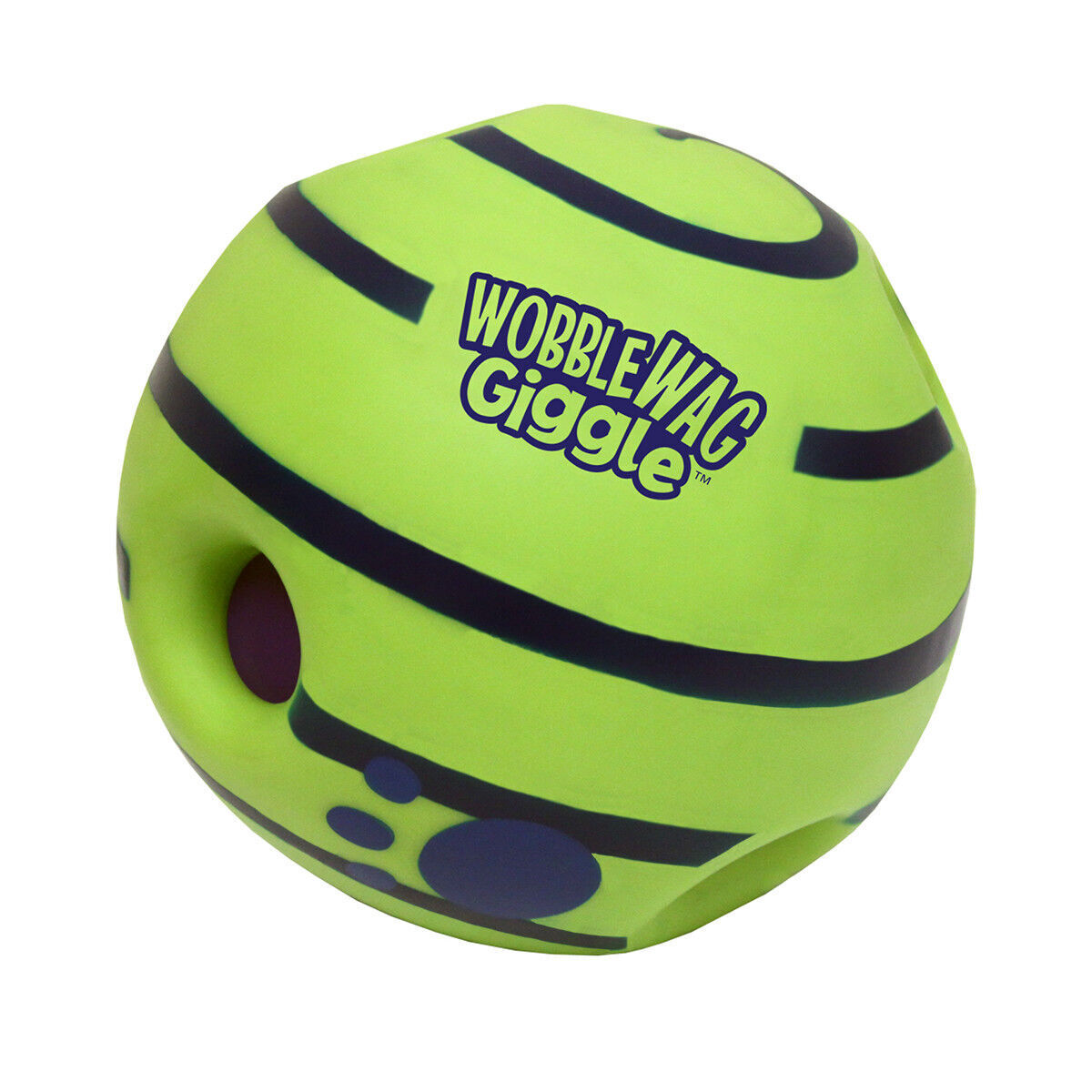 Wobble Wag Giggle Ball Dog Doggy Indoor Outdoor Pet Toy Rolling with Funny Sound