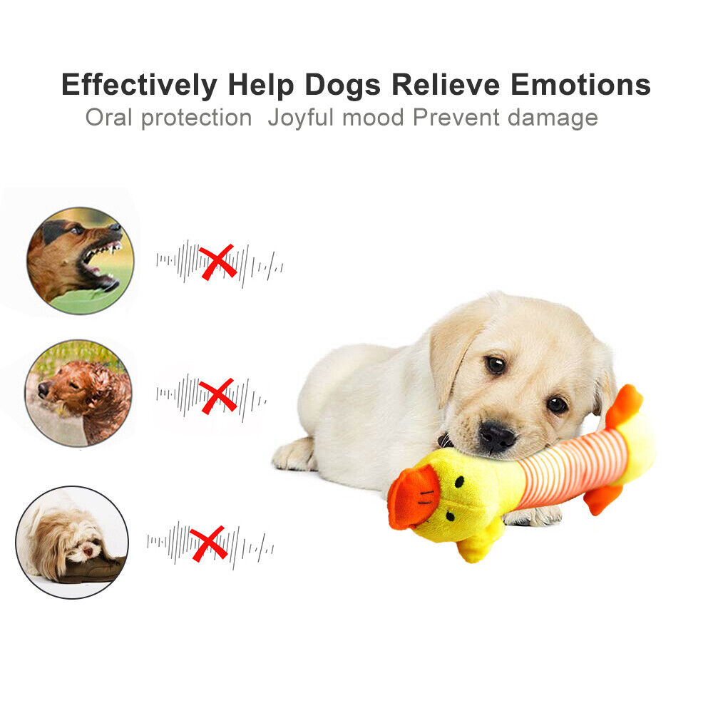 3 Pcs Pet Dogs Chew Toy Cute Squeaker Squeaky Soft Plush Sound Play Puppy Teeth Toys