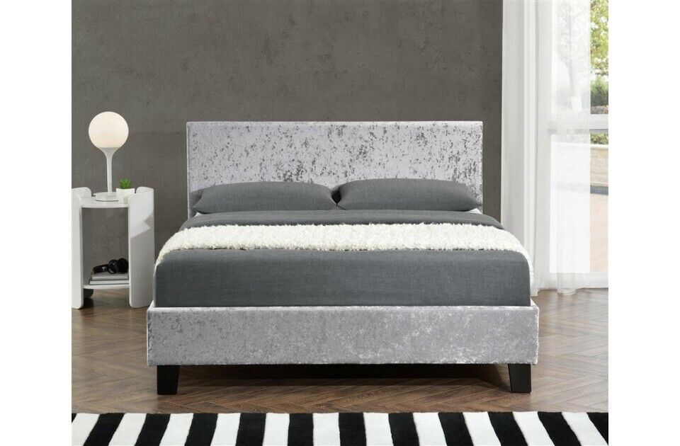 💥SALE💥4Ft6 DOUBLE BLACK LEATHER BED FRAME