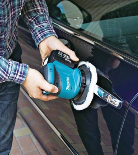 Makita DBO180Z 18v LXT Random Orbital Polisher Sander 125mm + 10 Sheets + Pad