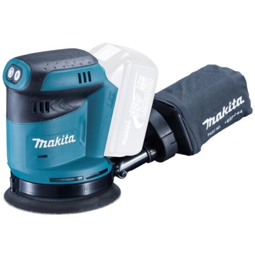 Makita DBO180Z 18v LXT Random Orbital Polisher Sander 125mm + 10 Sheets + Pad