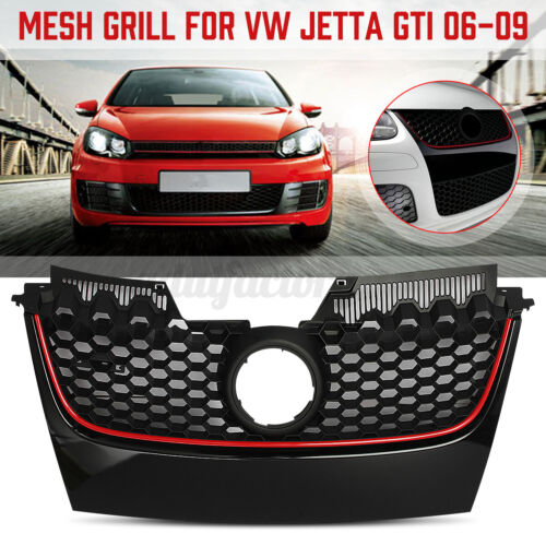 FOR VW GOLF GTI MK5 Jetta GLI 2006-2009 FRONT BUMPER CENTER HONEYCOMB GRILLE