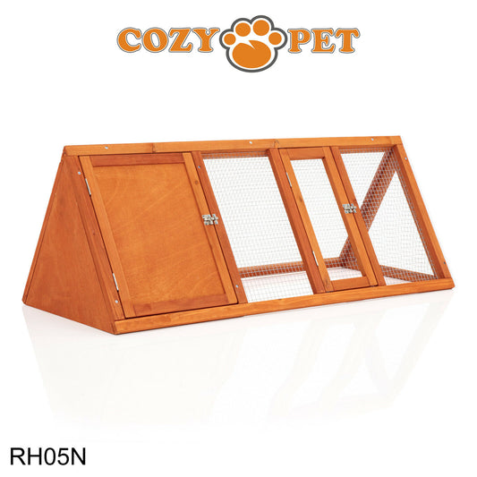 Triangular Rabbit Hutch Pet Natural Guinea Pig Hutches Ferret Runs