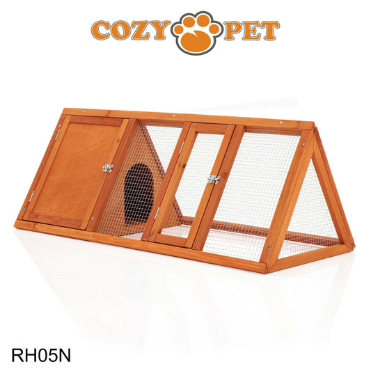 Triangular Rabbit Hutch Pet Natural Guinea Pig Hutches Ferret Runs