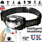 Super Bright Waterproof Head Torch Headlight LED CREE USB Rechargeable Headlamp