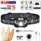 Super Bright Waterproof Head Torch Headlight LED CREE USB Rechargeable Headlamp