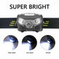 Super Bright Waterproof Head Torch Headlight LED CREE USB Rechargeable Headlamp