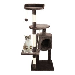 Large Cat Tree Activity Centre Scratching Post For Adult Cats Climbing Tower UK