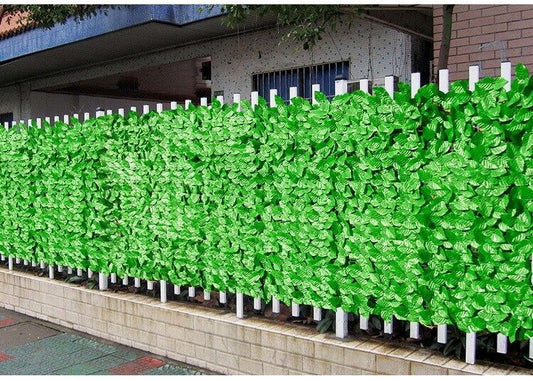 Artificial Hedge Fake Ivy Leaf Garden Fence Privacy Screening Roll Wall Panel