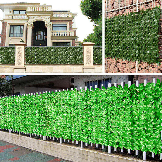 Artificial Hedge Fake Ivy Leaf Garden Fence Privacy Screening Roll Wall Panel