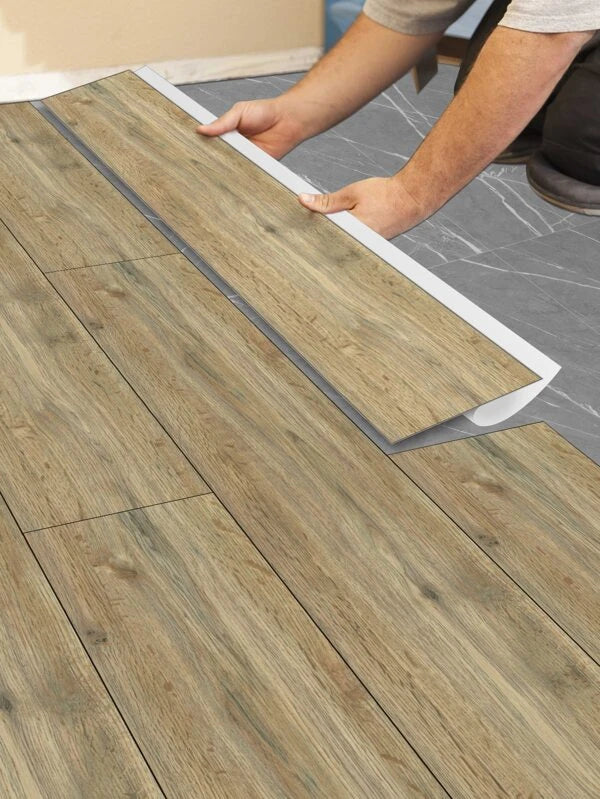 WATERPROOF SELF ADHESIVE FLOOR PLANKS TILES WOOD EFFECT FLOORING KITCHEN BEDROOM