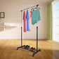 Adjustable Mobile Tidy Clothes Rail Coat Garment Hanging Rack Shoe Storage Stand