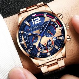 Men's Watch Business Stainless Steel Analog Quartz FREE SHIPPING