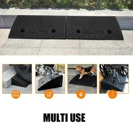 2X Heavy Duty Plastic Curb Door Ramp Scooter Wheelchair Disabled Access
