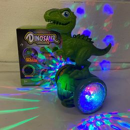Dinosaur BUMP & GO Stunt Action Car Animal LED LIGHTS MUSIC SOUND TODDLER TOYS GIFT