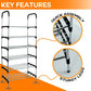 6 TIER SHOE RACK STAND COMPACT SPACE SAVING STORAGE ORGANISER SHELF FREE SHIPPING