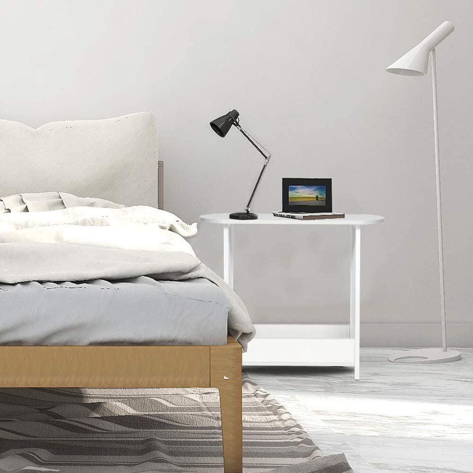 Small End Table Oval Side Table for Small Spaces FREE SHIPPING