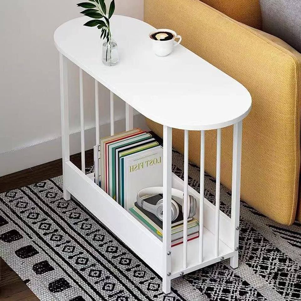Small End Table Oval Side Table for Small Spaces FREE SHIPPING