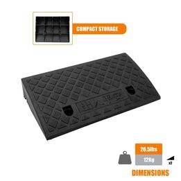 2X Heavy Duty Plastic Curb Door Ramp Scooter Wheelchair Disabled Access