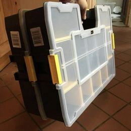 4 Pack Stanley Sortmaster Pro Tool Organiser Screws Nails Storage Case Box