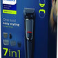 Phillips 7-In-1 All-In-One Trimmer, Series 3000 Grooming Kit for Beard & Hair