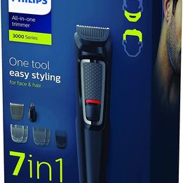 Phillips 7-In-1 All-In-One Trimmer, Series 3000 Grooming Kit for Beard & Hair